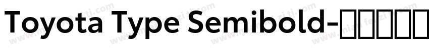 Toyota Type Semibold字体转换